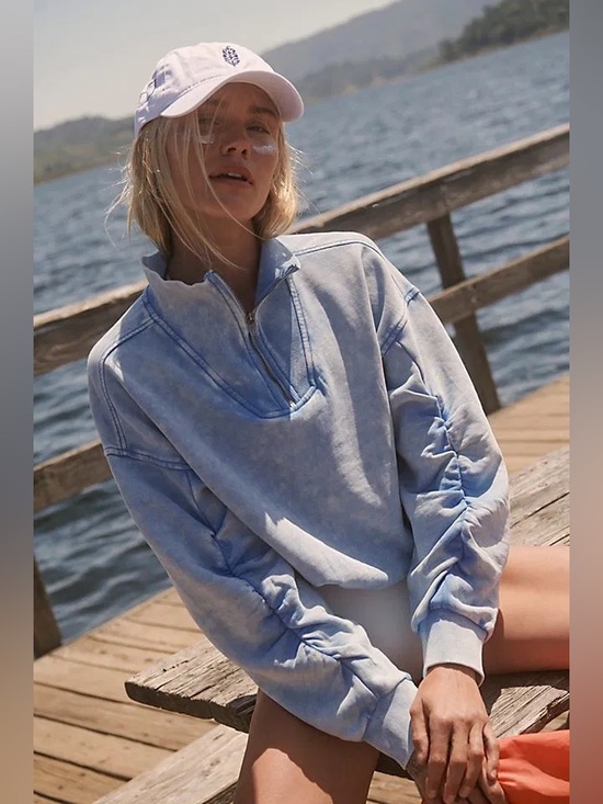 Free People Tops - Free People FP Movement Valley Girl Pullover Sweatshirt Sporty Outdoors Medium